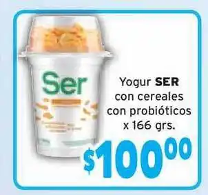 Ser Yogur con cereales con probióticos x 166grs.