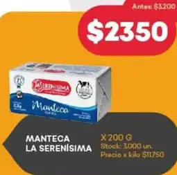Supermercados Tadicor Manteca la serenisima oferta