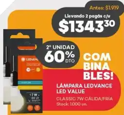 Supermercados Tadicor Lámpara ledvance led value oferta