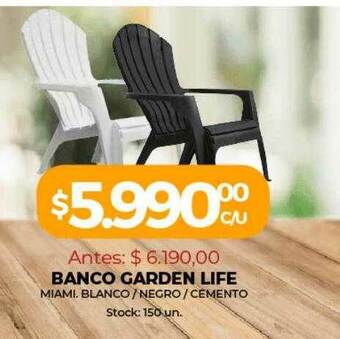 Super MAMI Banco Garden Life oferta