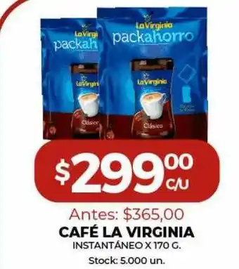Super MAMI Café La Virginia Instantaneo x 170g oferta