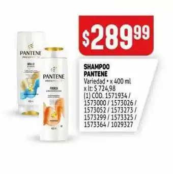 Makro Pantene Shampoo x 400 ml oferta