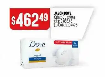 Makro Dove Jabón Caja x 6 u x 90g oferta