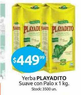 Cordiez Playadito Yerba Suave Con Palo x 1kg oferta