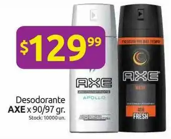 Cordiez Axe Desodorante x 90/97 gr. oferta