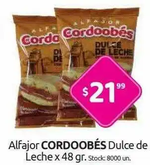 Cordiez Alfajor Cordoobés Dulce De Leche x 48gr oferta