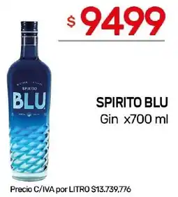 Nini Mayorista SPIRITO BLU Gin oferta