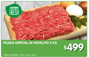 Jumbo Picada especial de novillito x kg oferta