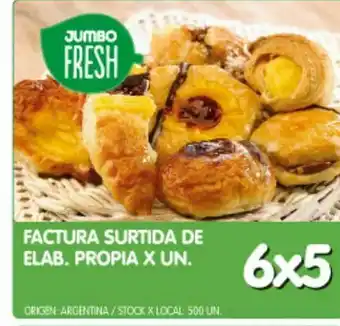 Jumbo Facturas surtidas 6x5 oferta