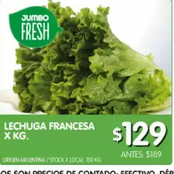 Jumbo Lechuga francesa oferta