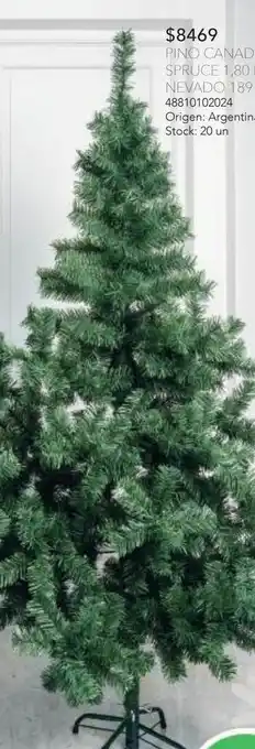 Jumbo Pino canadian spruce 1,80 mts nevado 189 ramas oferta