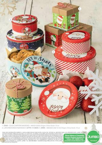 Jumbo Cajas navideñas oferta