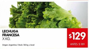 Disco Lechuga francesa x kg oferta