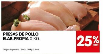 Disco Presas de pollo oferta