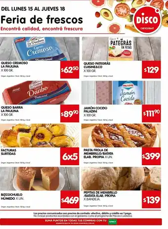 Disco Panadería oferta