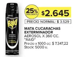 Carrefour RAID Mata cucarachas exterminador oferta