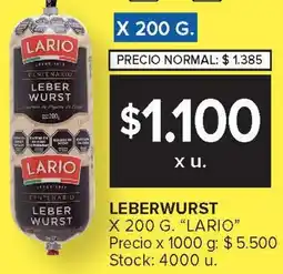 Carrefour LARIO Leberwurst oferta