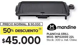 Carrefour Mandine plancha grill oferta