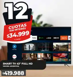 Supermayorista Vital Smart tv 43" FULL HD oferta