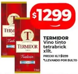 Supermayorista Vital TERMIDOR Vino tinto tetrabrick oferta