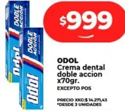 Supermayorista Vital ODOL Crema dental doble accion oferta