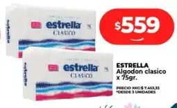 Supermayorista Vital ESTRELLA algodon clasico oferta