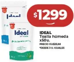Supermayorista Vital IDEAL Toalla húmeda oferta