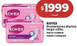 Supermayorista Vital KOTEX Protectores diarios largo oferta