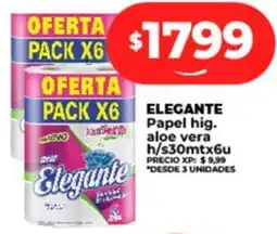 Supermayorista Vital ELEGANTE Papel hig. aloe vera oferta
