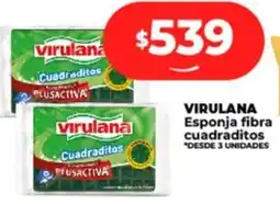 Supermayorista Vital VIRULANA Esponja fibra cuadraditos oferta