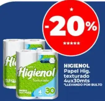 Supermayorista Vital HIGIENOL Papel Hig. texturado oferta