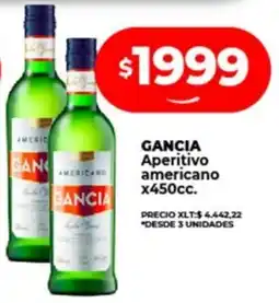 Supermayorista Vital GANCIA Aperitivo americano oferta