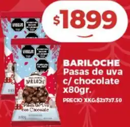 Supermayorista Vital BARILOCHE Pasas de uva c/ chocolate oferta