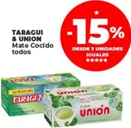 Supermayorista Vital TARAGUI & UNION Mate Cocido todos oferta