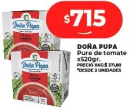 Supermayorista Vital DOÑA PUPA Pure de tomate oferta