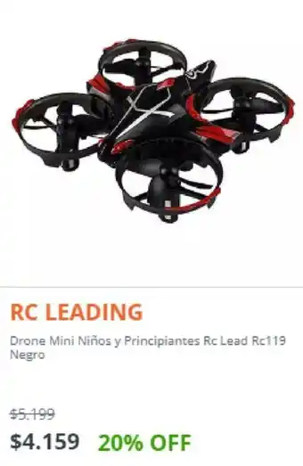 Ribeiro RC Leading Drone Mini Niños y Principiantes Rc Lead Rc119 Negro oferta