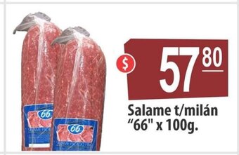 Autoservicio Capo Salame t/milán "66" x 100g oferta