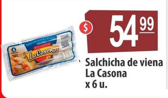 Autoservicio Capo Salchicha de viena La Casona x 6u oferta