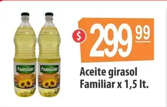 Autoservicio Capo Aceite girasol Familiar x 1,5lt oferta
