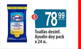 Autoservicio Capo Toallas desinf. Ayudín doy pack x 24u oferta