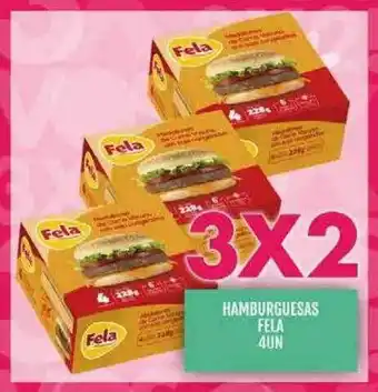 Supermercados Todo Hamburguesas Fela 4un oferta