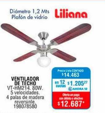 Perozzi Ventilador De Techo Liliana oferta
