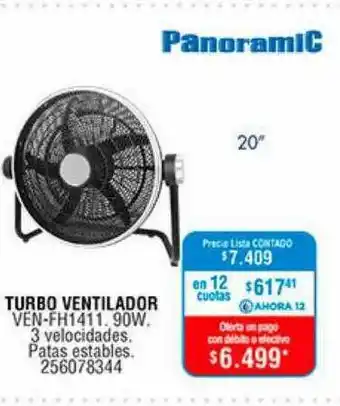 Perozzi Turbo Ventilador 20 oferta
