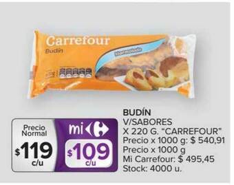 Carrefour Market Budin V Sabores Carrefour x 220g oferta