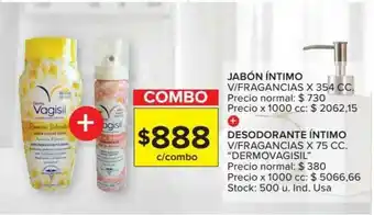 Carrefour Market Jabón Intimo V Fragancias Desodorante Intimo V Fragancias Dermovagisil x 75cc oferta