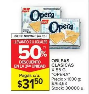 Carrefour Market Obleas Clasicas x 55g oferta