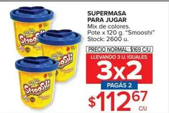 Carrefour Market Supermasa Para Jugar Mix De Colores x 120g oferta