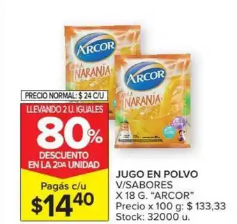 Carrefour Market Jugo En Polvo x 18g oferta