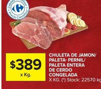 Carrefour Market Chuleta De Jamon Paleta-pernil Paleta Entera De Cerdo Congelada oferta