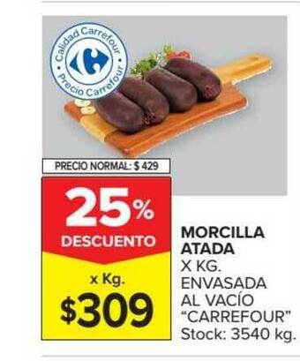 Carrefour Market Morcilla Atada oferta